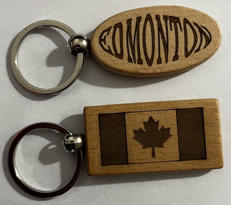 City and Flag Key Tags