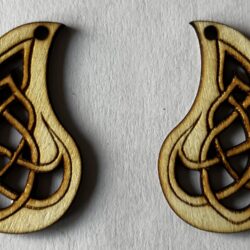fire knot earrings