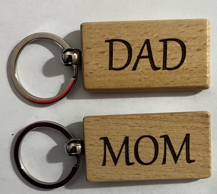 Mom or Dad Key Tags