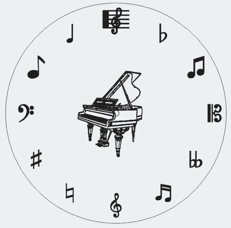 Piano Clock 