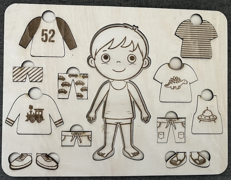 Boy Dress-up Shapes Puzzle