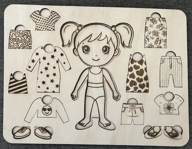 Girl Dress-up Shapes Puzzle