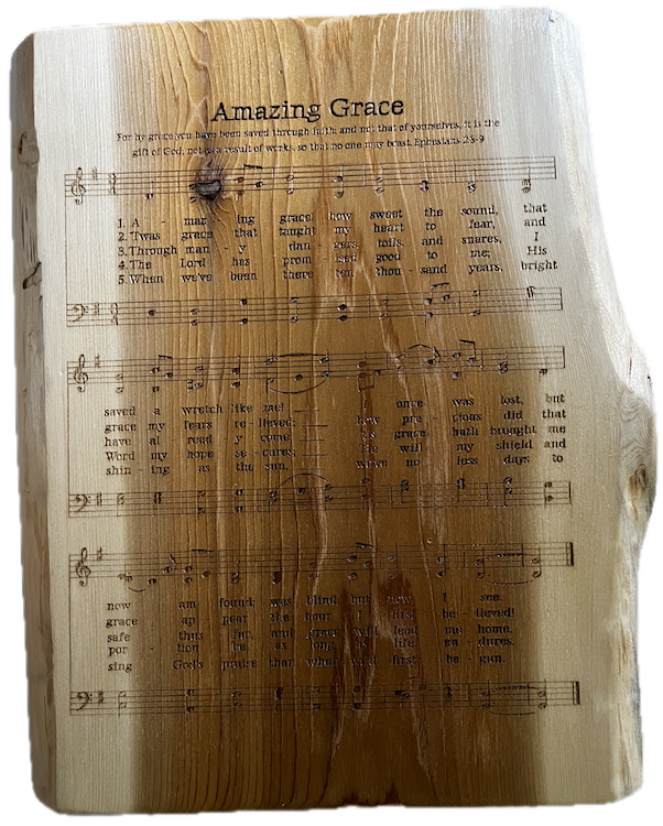 Amazing Grace Plaque