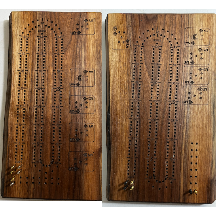 Live-edge Walnut Crib Boards