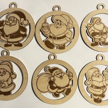 Santa Ornaments