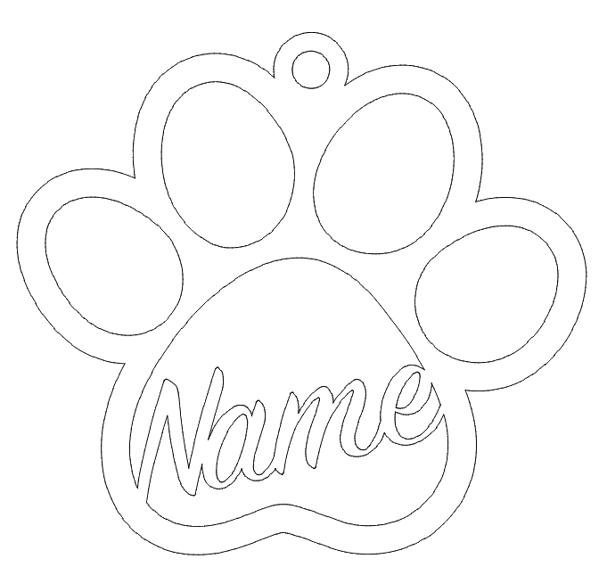 Pet Paw Ornament