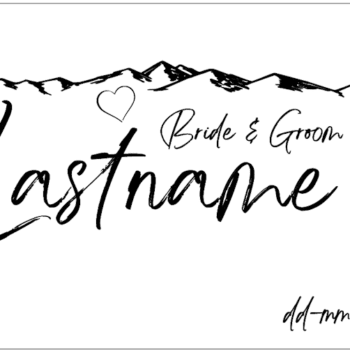 Wedding Cutting Board/Serving Tray