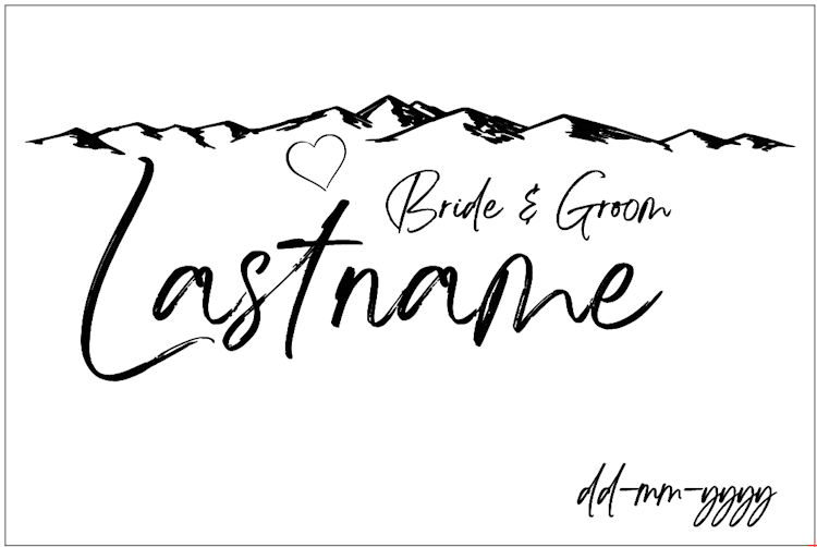 Wedding Cutting Board/Serving Tray