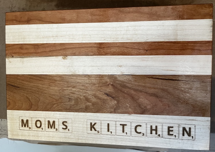 Mom's Kitchen Cutting Board