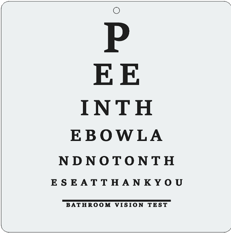 Bathroom Vision Chart