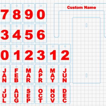 Desktop Hanging Calendar
