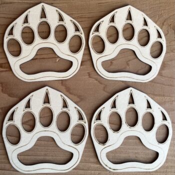 Bear Paw Coasters