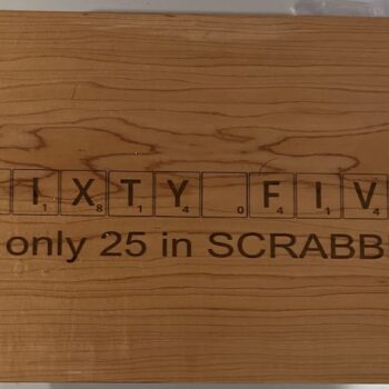 Sixty Five in Scrabble