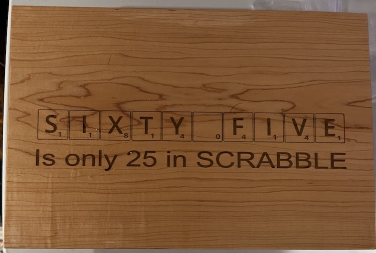 Sixty Five in Scrabble