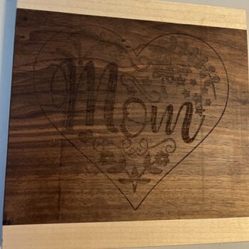 Mom Heart Cutting Board