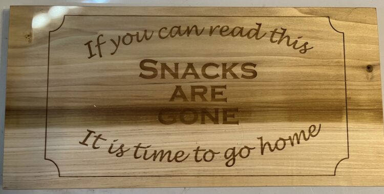 Snacks Are Gone