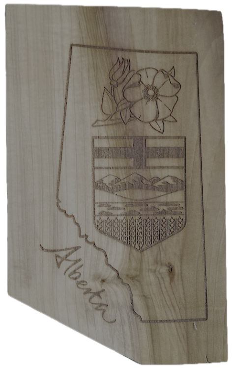Alberta Emblems Cutting Board